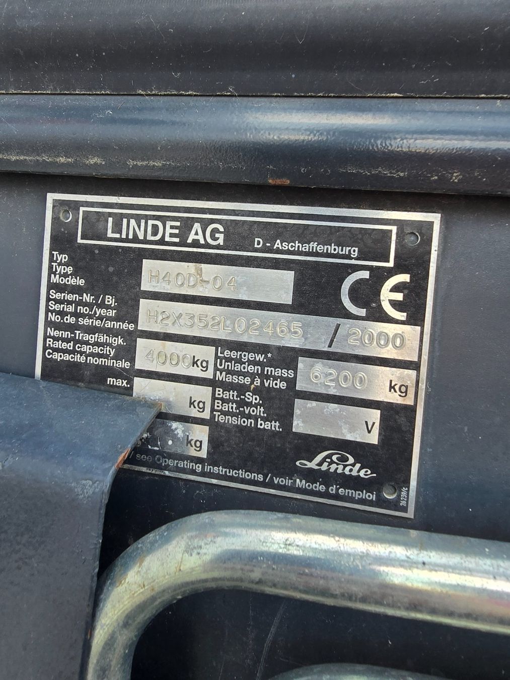 Jungheinrich Carrelli elevatori e a forche: Stapler Linde H40D Diesel Ausweis Hub 375cm – Usato da Amriswil venduto da basstempel 5