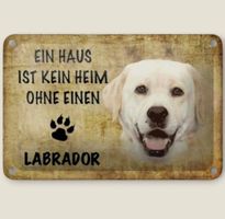 🔥 LABRADOR Hunde Blechschild 💜 12x18cm OVP 🔥