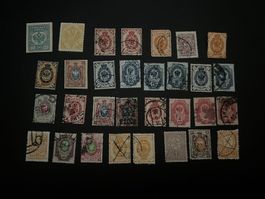 Russia ab ca. 1875  kleines Lot mit uralt Marken (D835)