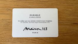 Bon d'achat Maison123 - valeur CHF 169