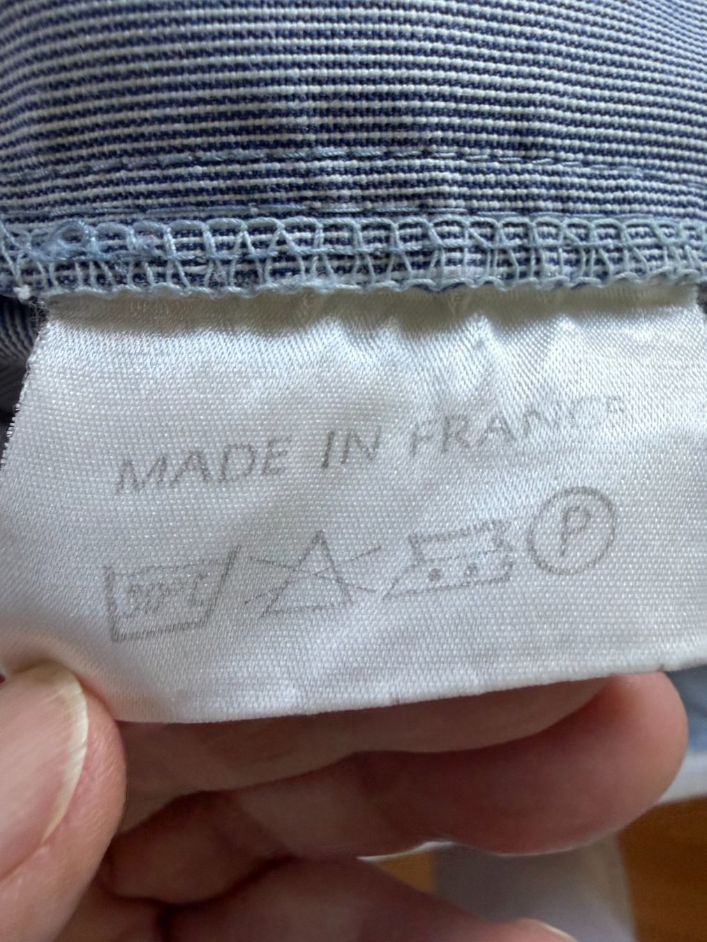 Pantaloni: Shorts McGregor gestreift blau weiss – Usato da Brunnenthal venduto da Eco07 3