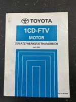 Toyota 1CD-FTV Motor Zusatz Werkstatthandbuch Juli 2003