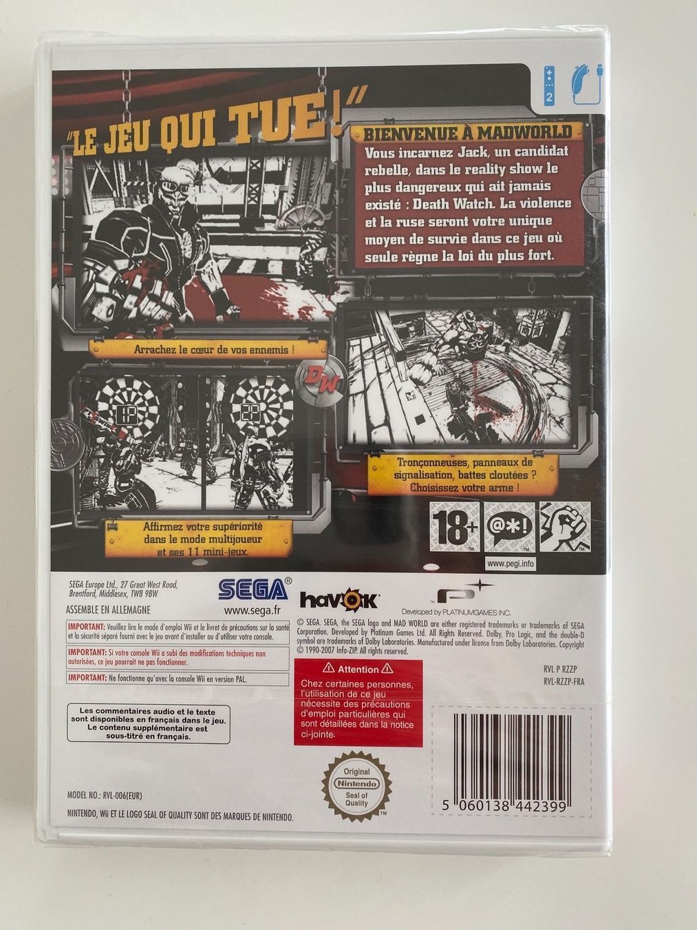 Capcom Spiele: Wii: Mad World Pal   -New & Sealed - – Neu und originalverpackt aus Hildisrieden von Frentz 2