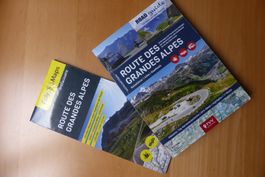 Wohnmobil - Töff - Velo - Route des grandes alpes  mit Karte