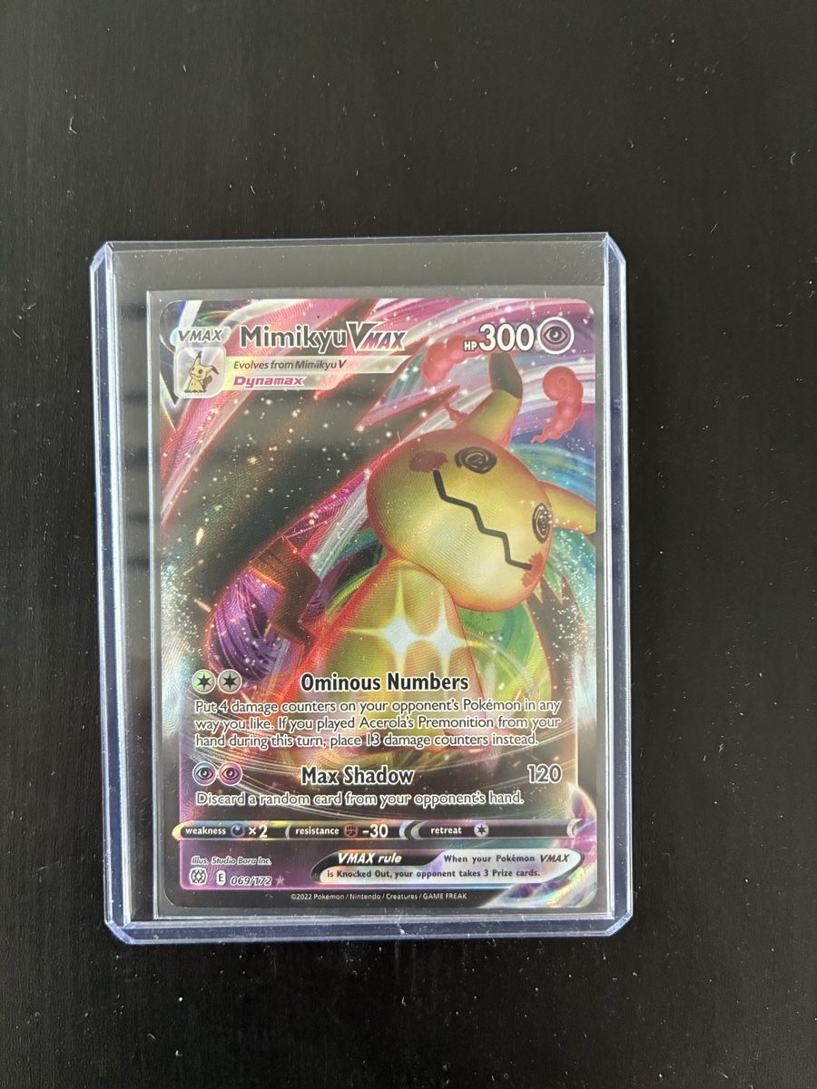Pokémon Carte collezionabili: Pokémon Mimikyu VMAX Brilliant Stars – Nuovo (secondo la descrizione) da Männedorf venduto da mutschellen8 2
