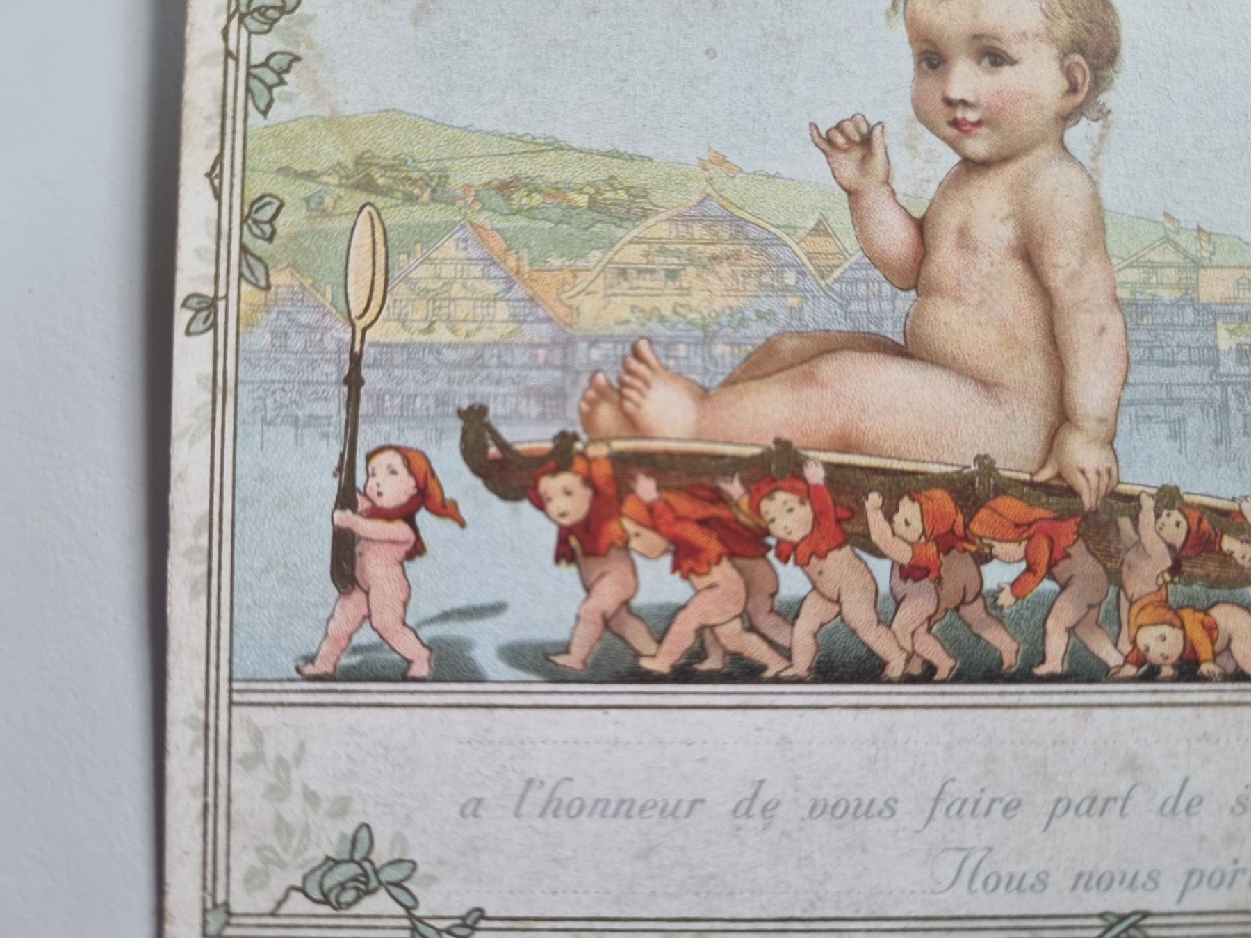 Ansichtskarten: Carte postale ancienne Nestlé, Farine Lactée rare vers 1900 – Gebraucht aus Echandens von Dicot 4