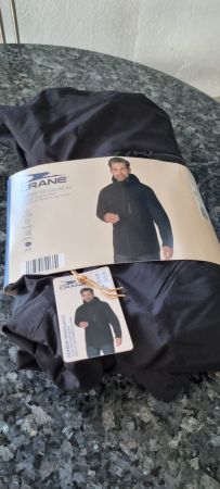 Herren Regenjacke Crane schwarz Grösse L neu