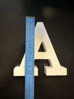 Dekorative weisse Buchstabe A, 11 cm hoch, neuwertig