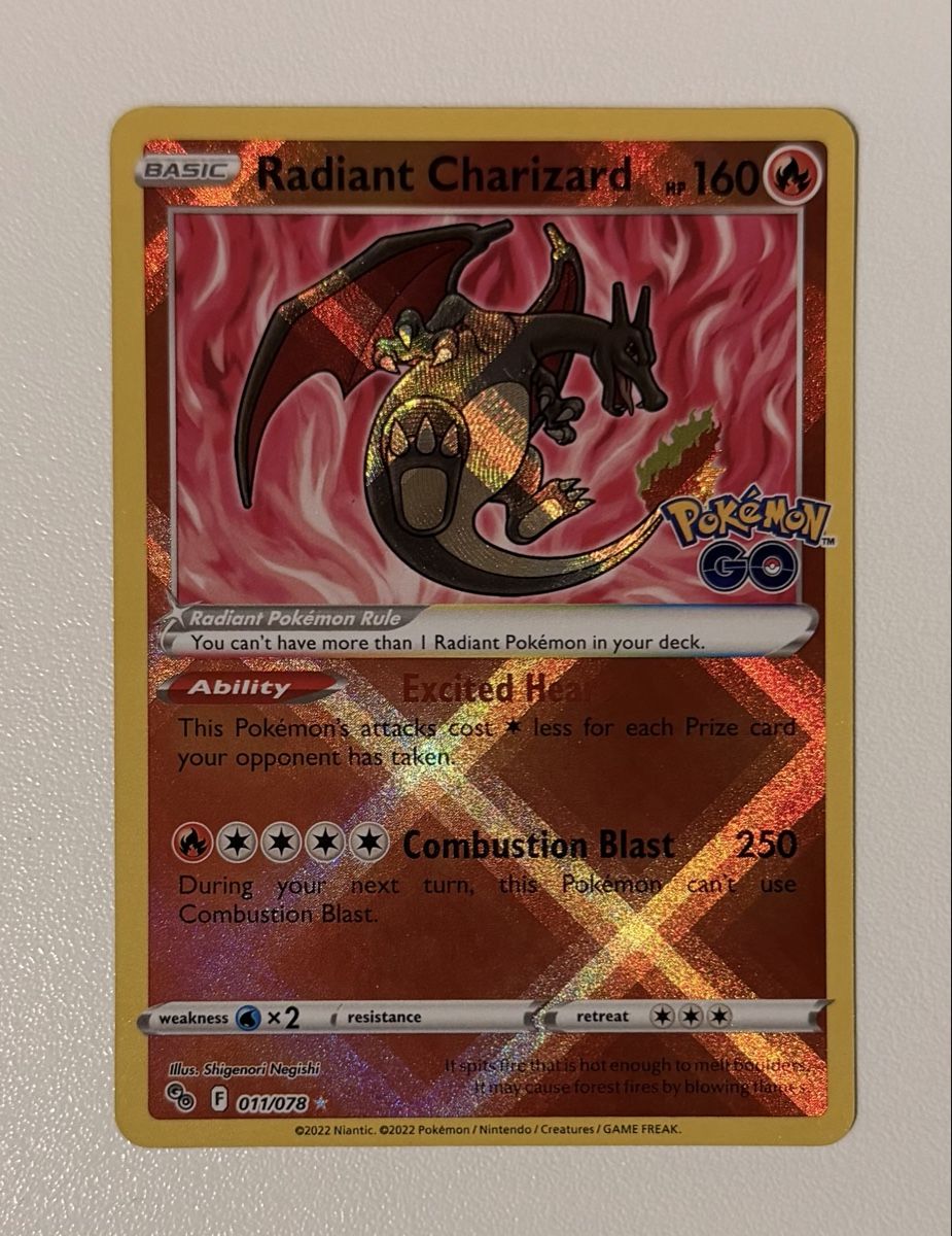 Pokémon Carte collezionabili: Radiant Charizard #11 – Nuovo (secondo la descrizione) da Au SG venduto da Bego1