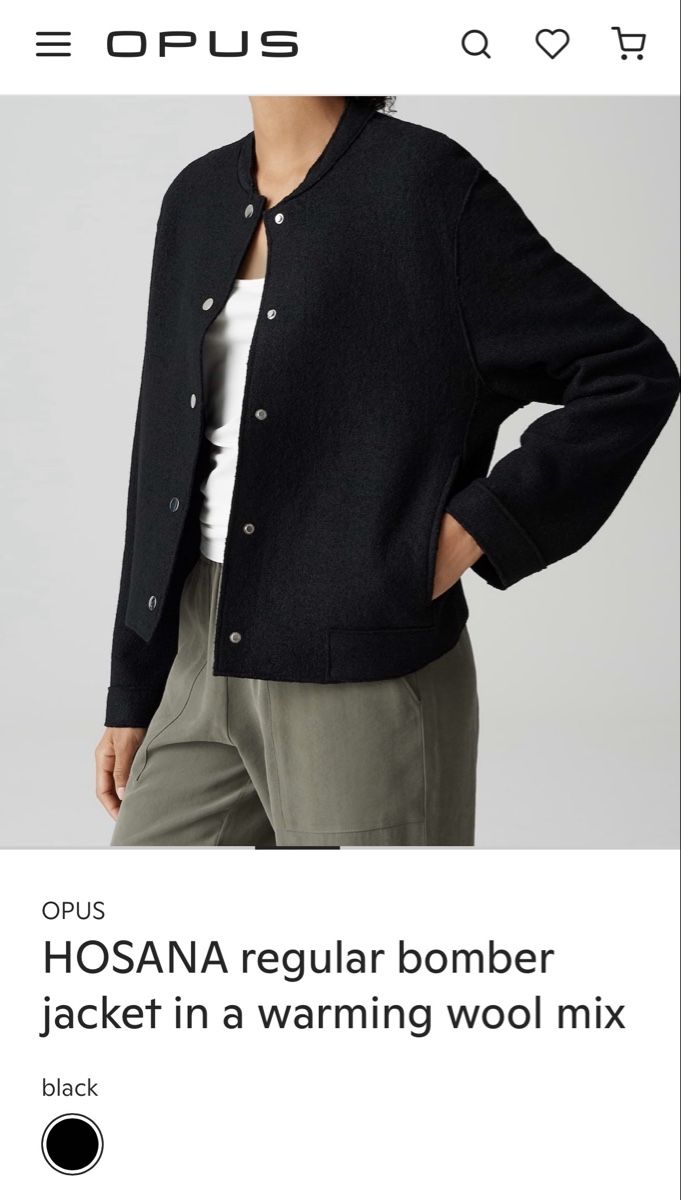 Opus Jacken: Opus Hosana bomber jacket, black, size 38 – Neu (gemäss Beschreibung) aus Kilchberg ZH von ben_pc68 7