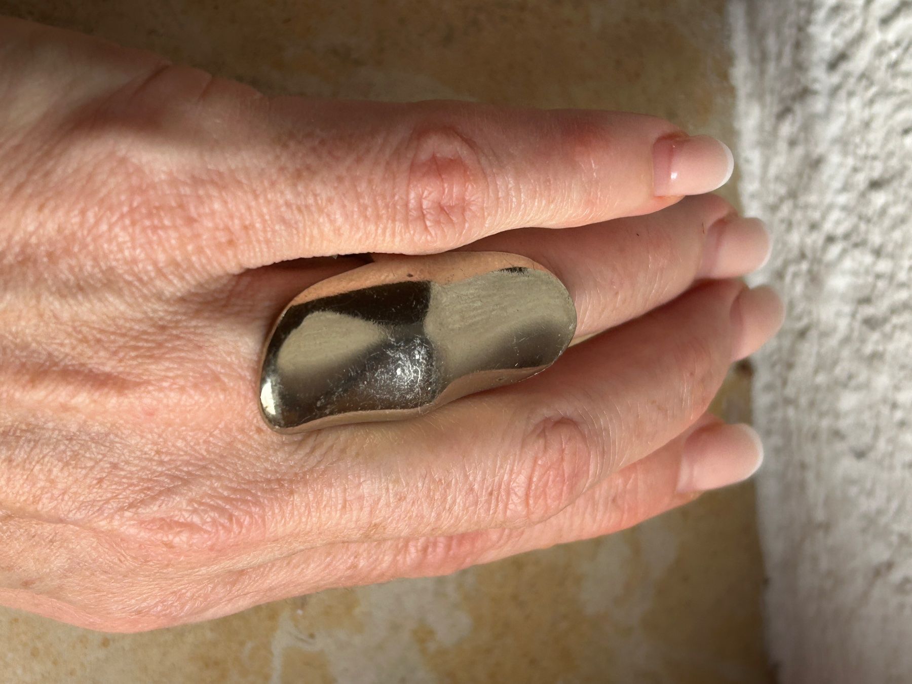 Anelli: Ring "Gothik" Silberlook, Grösse 55 – Usato da Laufen venduto da belleskulptur 2