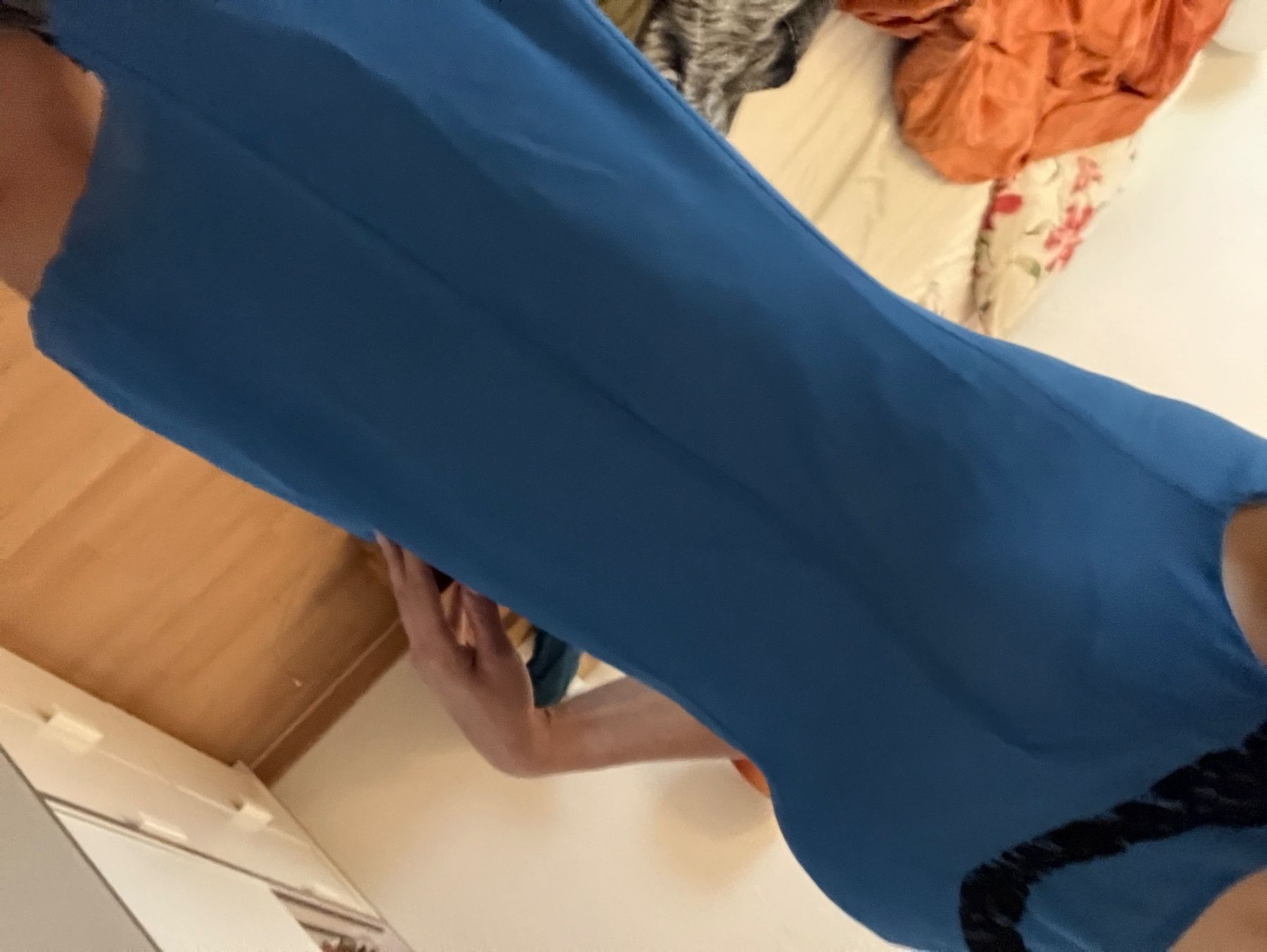 Vestiti: Blaues Kleid mit Samt S – Usato da Zürich venduto da juliearlt 1