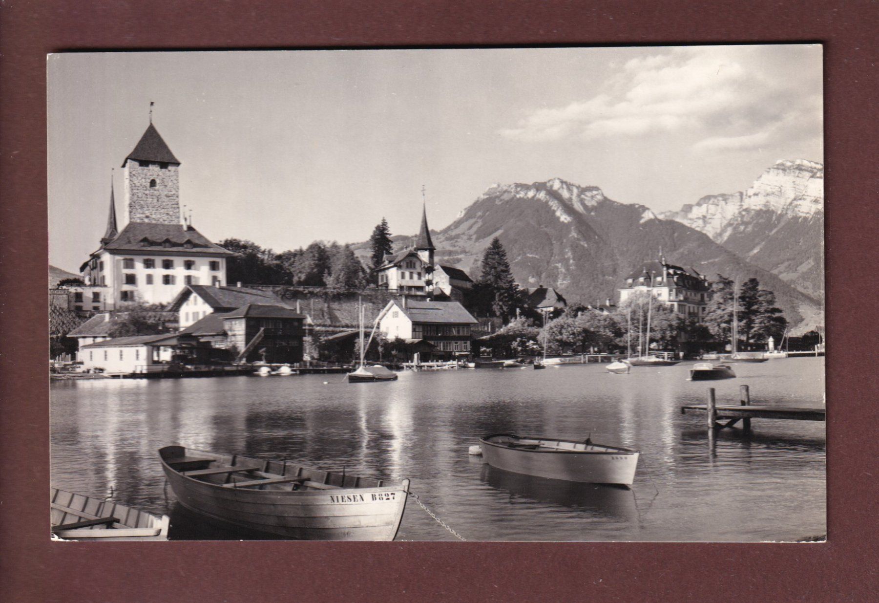 Cartoline postali: SPIEZ - Teilansicht - 1962 – Usato da Pully venduto da nicecards