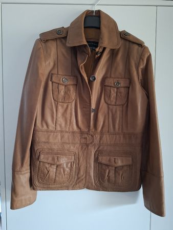 Leder Jacke, M, ungetragen, schön