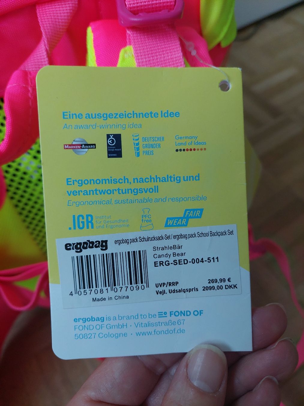 Ergobag Borse & Zaini: NEU! Ergobag "StrahleBär" Schulthek / Schulranzen 7-teilig – Nuovo e nell'imballaggio originale da Flims Dorf venduto da Truemorish 3