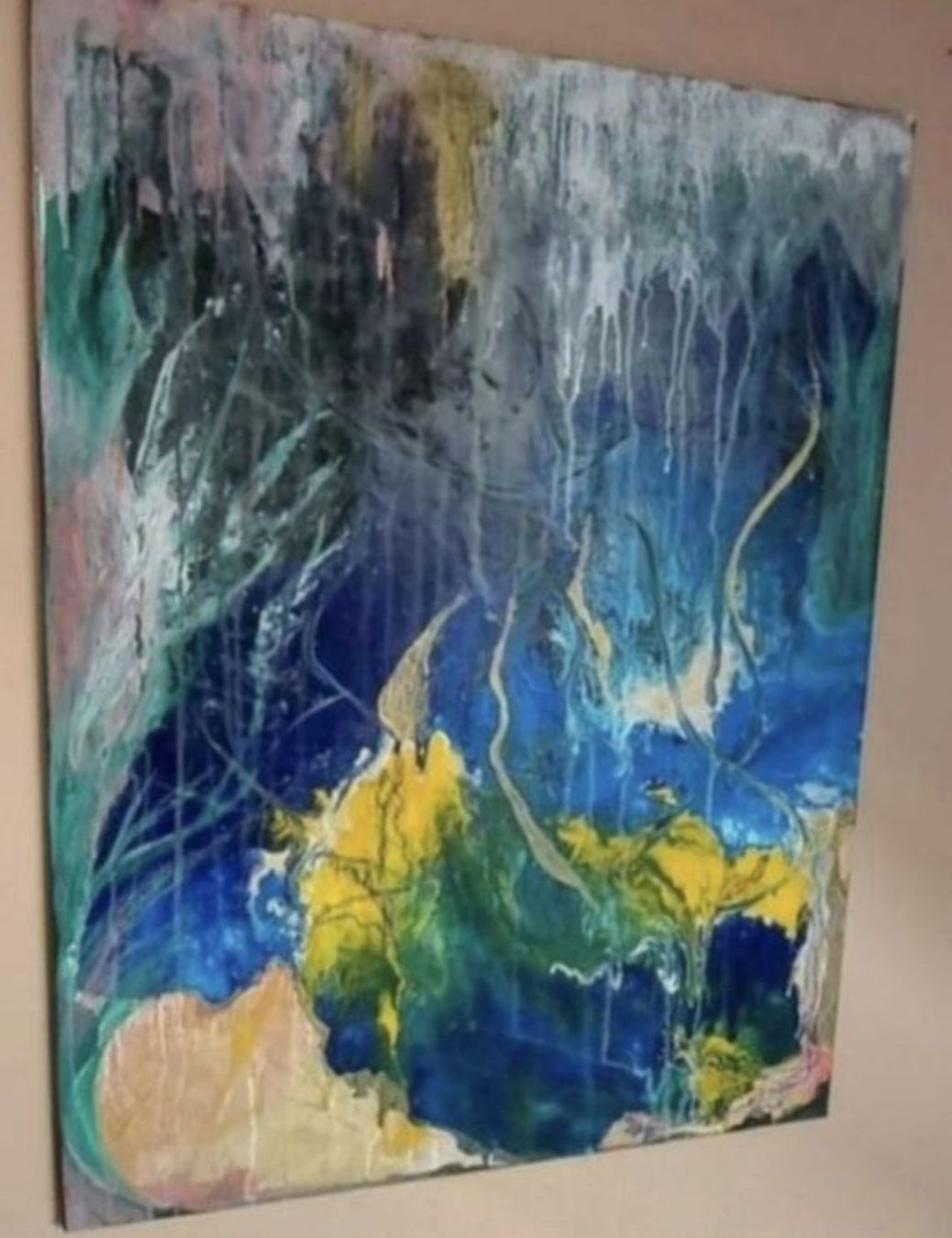 Gemälde: Gemälde " Eintauchen Unterwasser" handmade 60×80 – Neu (gemäss Beschreibung) aus Riehen von Steinbock1970 1