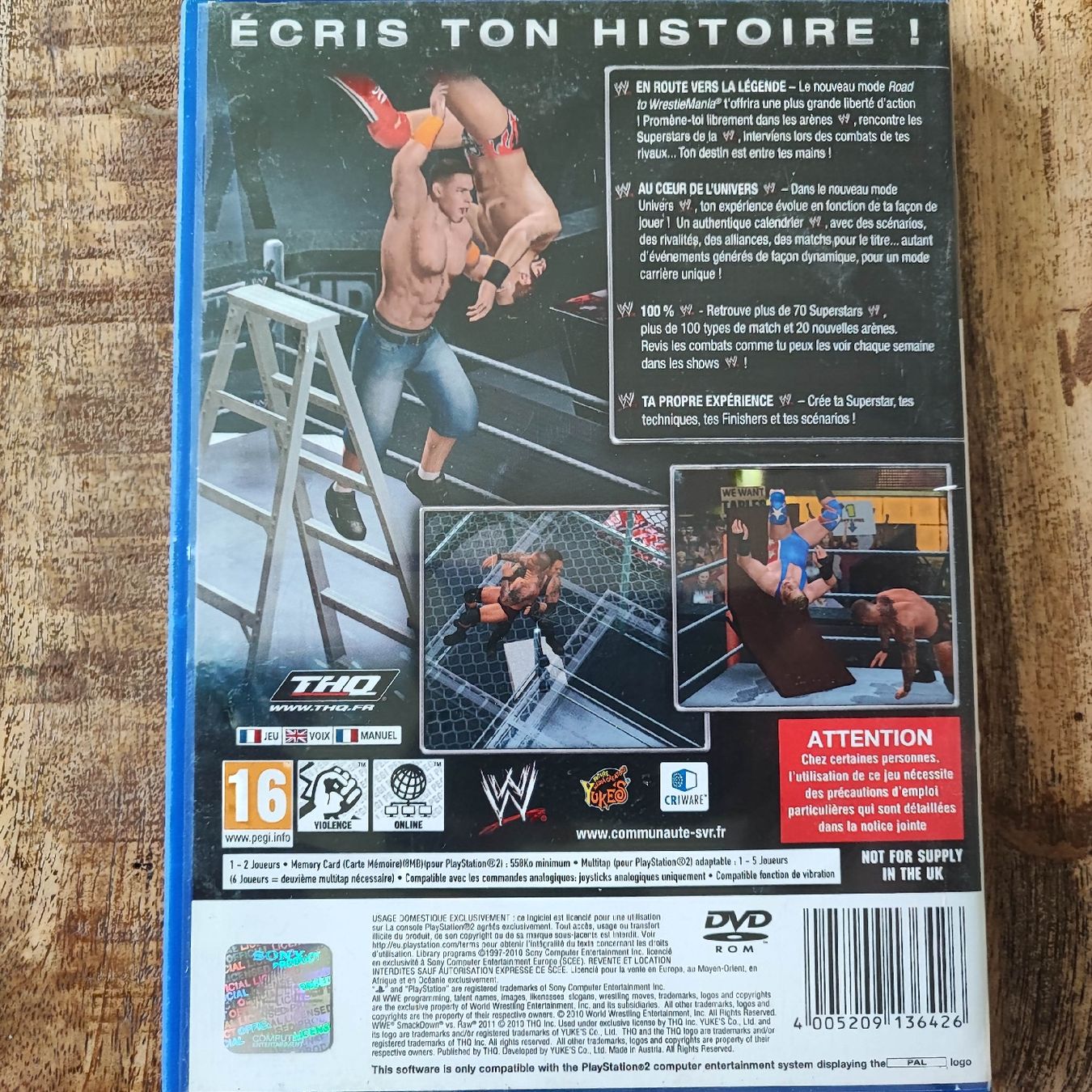 Sony Spiele: Playstation 2 Spiel WWE Smackdown vs Raw 2011 PS2 Game  – Gebraucht aus Dübendorf von kb86_MOVIE 1
