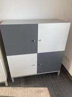 Kommode weiss/grau 4 Türen guter Zustand