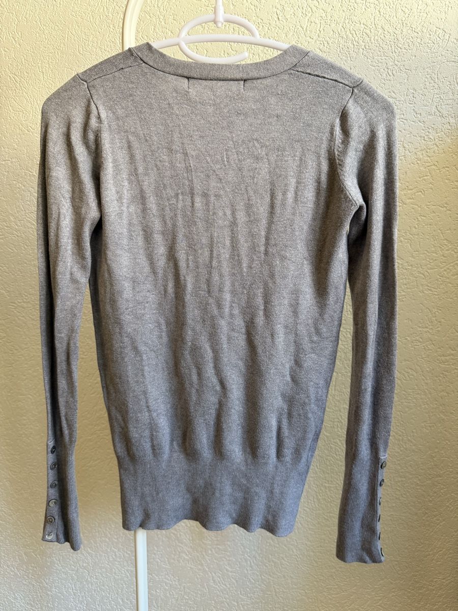 Zara Maglioni & Felpe: Pull maille col  en V gris Zara, t.36/S – Usato da Tavannes venduto da Thriftshop 2