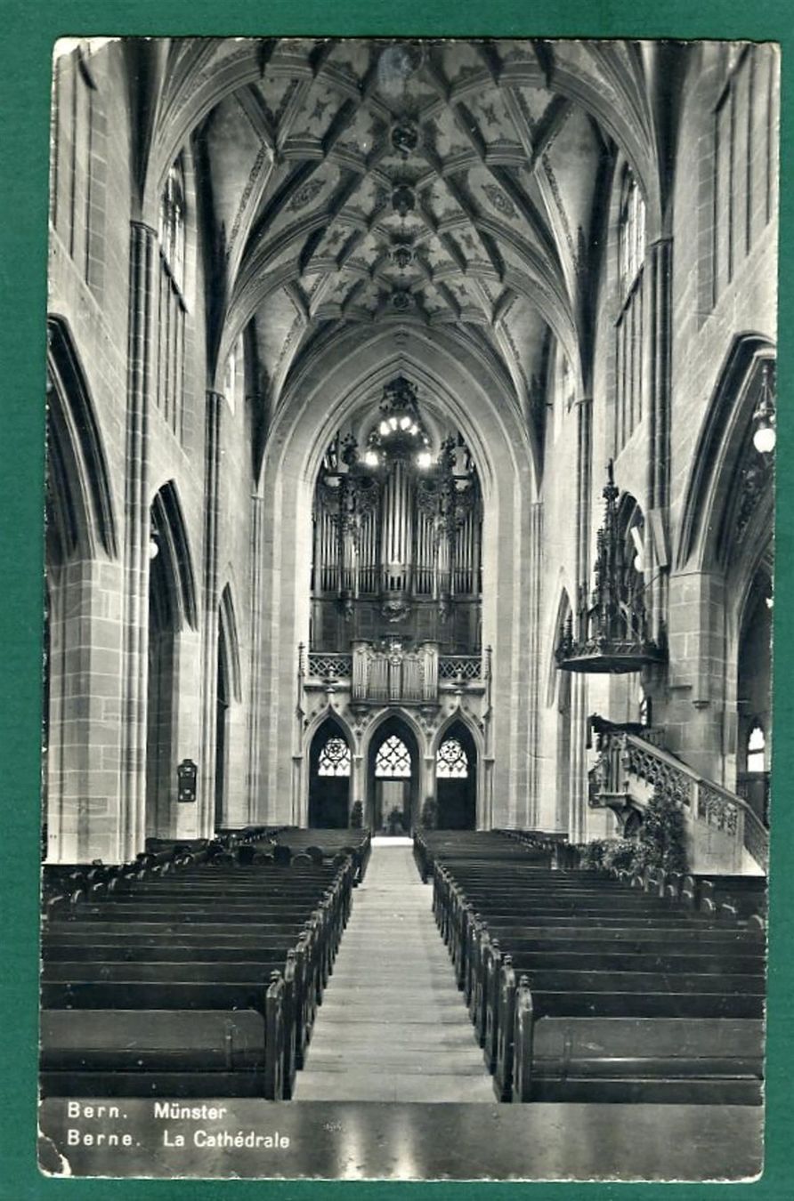 Ansichtskarten: Bern, im Münster, 1959, gelaufen – Gebraucht aus Sargans von Hausi1951