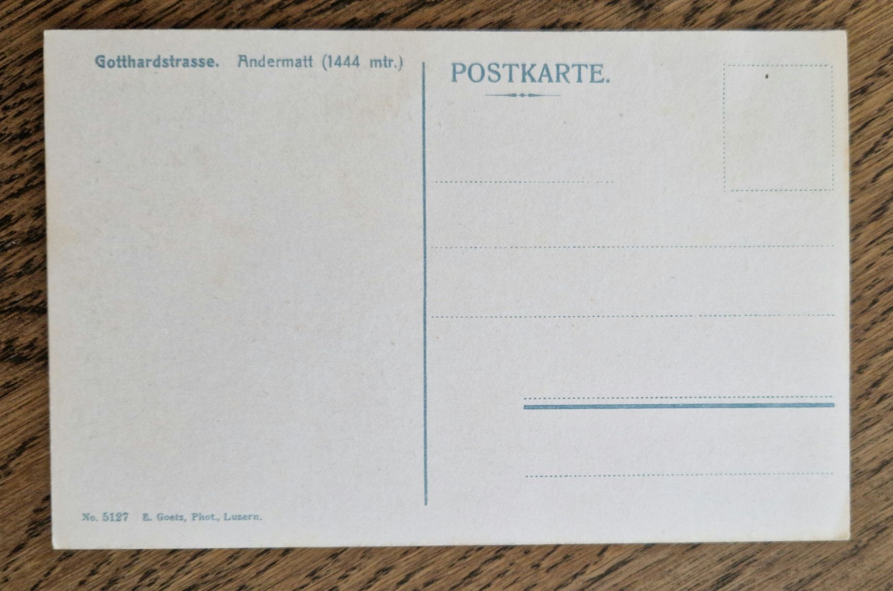 Cartes postales: Gotthardstrasse Andermatt – D'occasion à Ebikon par Donar50 1