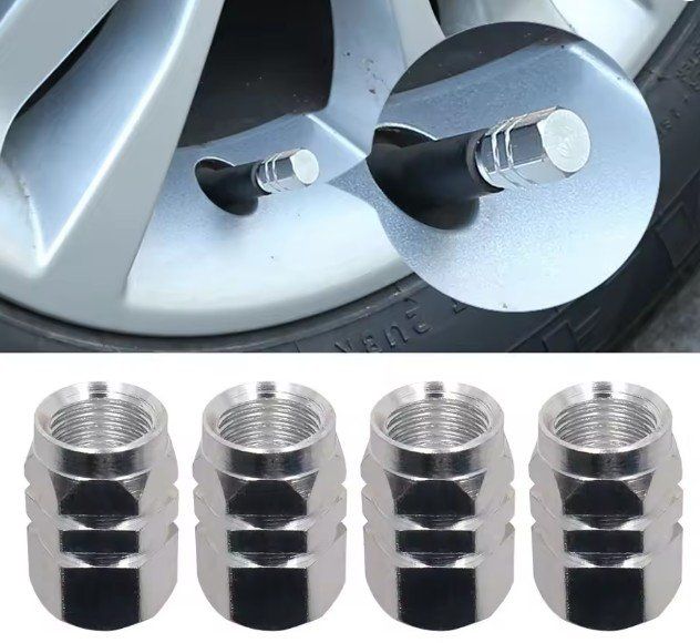 Vespa Parti ricambio per ciclomotori: Ventilkappen Ventil Kappen silber 4er Set NEU – Nuovo e nell'imballaggio originale da Goldach venduto da ssrconzept77