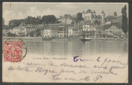 Carte P de 1904 ( Nyon / Vue générale )