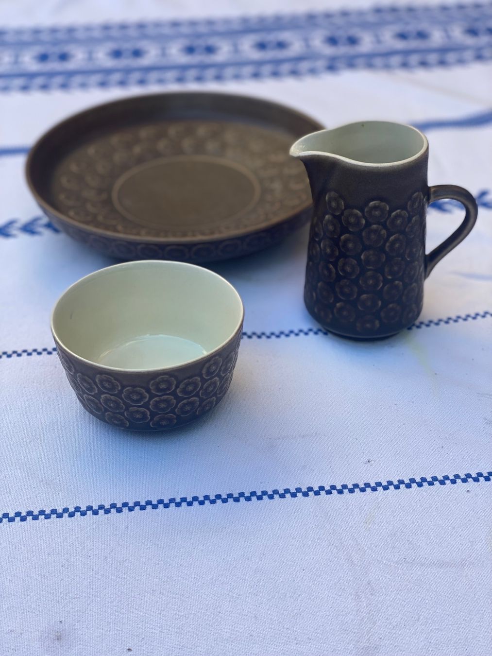 Set di piatti: Set "Umbra" Modell, J. H. Quistgaard, Bing & Grøndahl – Usato da Solothurn venduto da BORGHAGEN