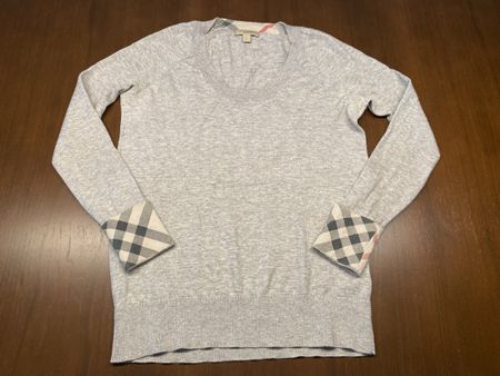 Burberry Kaschmir Pullover, grau, Gr. S