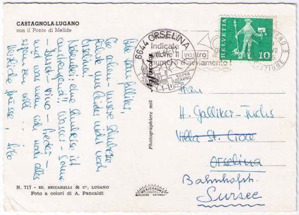 Cartoline postali: Castagnola-Lugano – Usato da Binningen venduto da Mountainrider 1