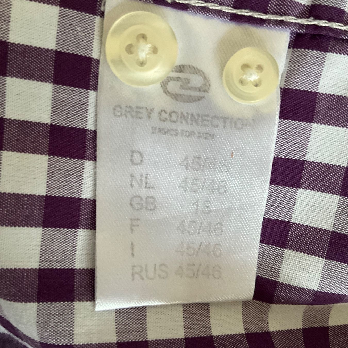 Camicie: Hemd GREY CONNECTION Gr. 45/46 – Usato da Muri b. Bern venduto da SmuriS 3