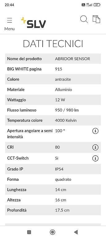 Lampade: Lampade da parete SLV esterna o interna – Usato da Viganello venduto da biz_cp9h 2