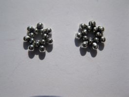30 Zwischenteile Schneeflocke, 7mm