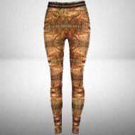 🤎 Coole Leggings mit Strickseil-Print in Kaffeebraun ☕️💫