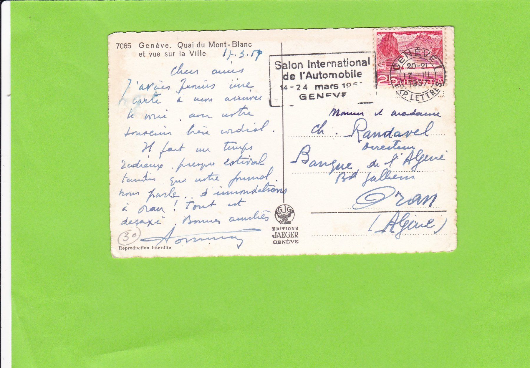 Cartoline postali: Genève – Usato da St. Peterzell venduto da neckertal 1