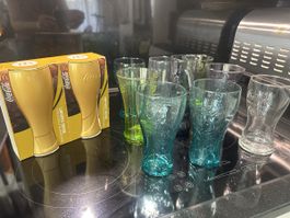 Coca Cola Glässer Sammlung 11 Stück 