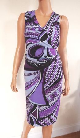 EMILIO PUCCI Designer Etuikleid aus Seide Grösse 38 (D/CH)