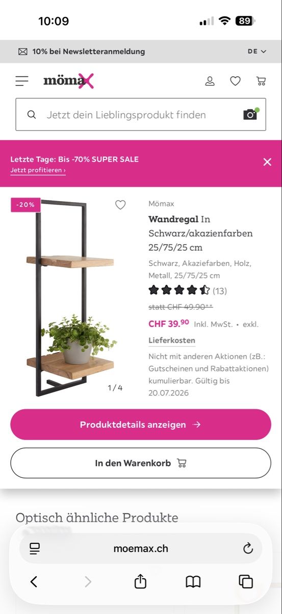 Mömax Scaffali: Wandregal Mömax – Nuovo (secondo la descrizione) da Zürich venduto da nino2000 2