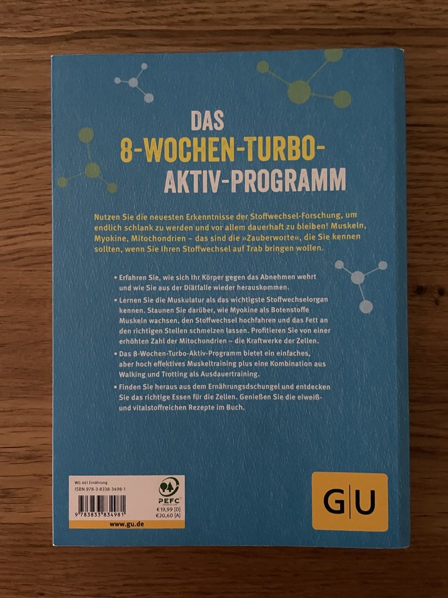 Libri: Buch Das Turbo Stoffwechsel Prinzip neuwertig – Usato da Bäretswil venduto da Evamaria1 1
