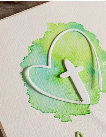 Sciablone: Neue Stanzschablone  Kreuz im Herz – Nuovo e nell'imballaggio originale da Effretikon venduto da wenuss