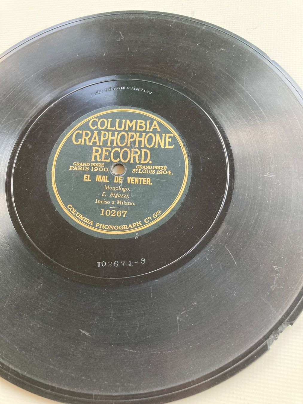 Schallplatten: Vier italienische Schellackplatten, eine davon sehr alt – Gebraucht aus Altstätten SG von orthophonix