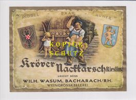 Etikette - Kröver Nacktarsch (Wasum) /bd