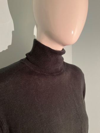 Damen Rollkragenpullover dunkelgrün gebraucht
