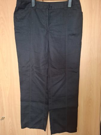Leinenhose Sommerhose 46 Schwarz