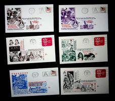 USA POSTE AÉRIENNE 6 LETTRES DIFFÉRENTES 1980 / U178