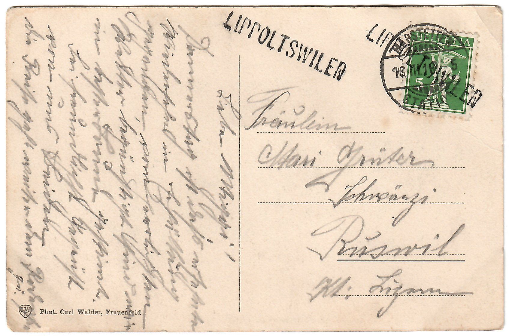 Cartoline postali: Ansichtskarte  Frauenfeld – Usato da Kerns venduto da etma3 1
