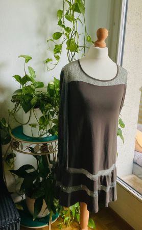 Superbe tunique très spéciale LAUREN VIDAL t. S, Lagenlook