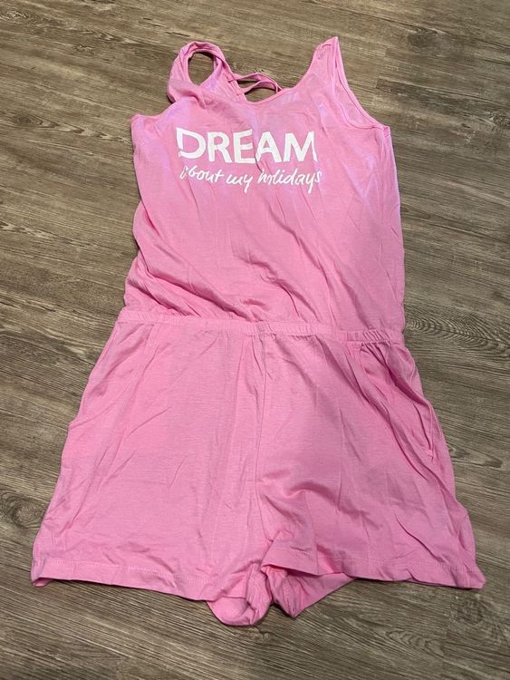 Jumpsuit kurz rosa/Pink Gr.170/176 Kaufen auf Ricardo