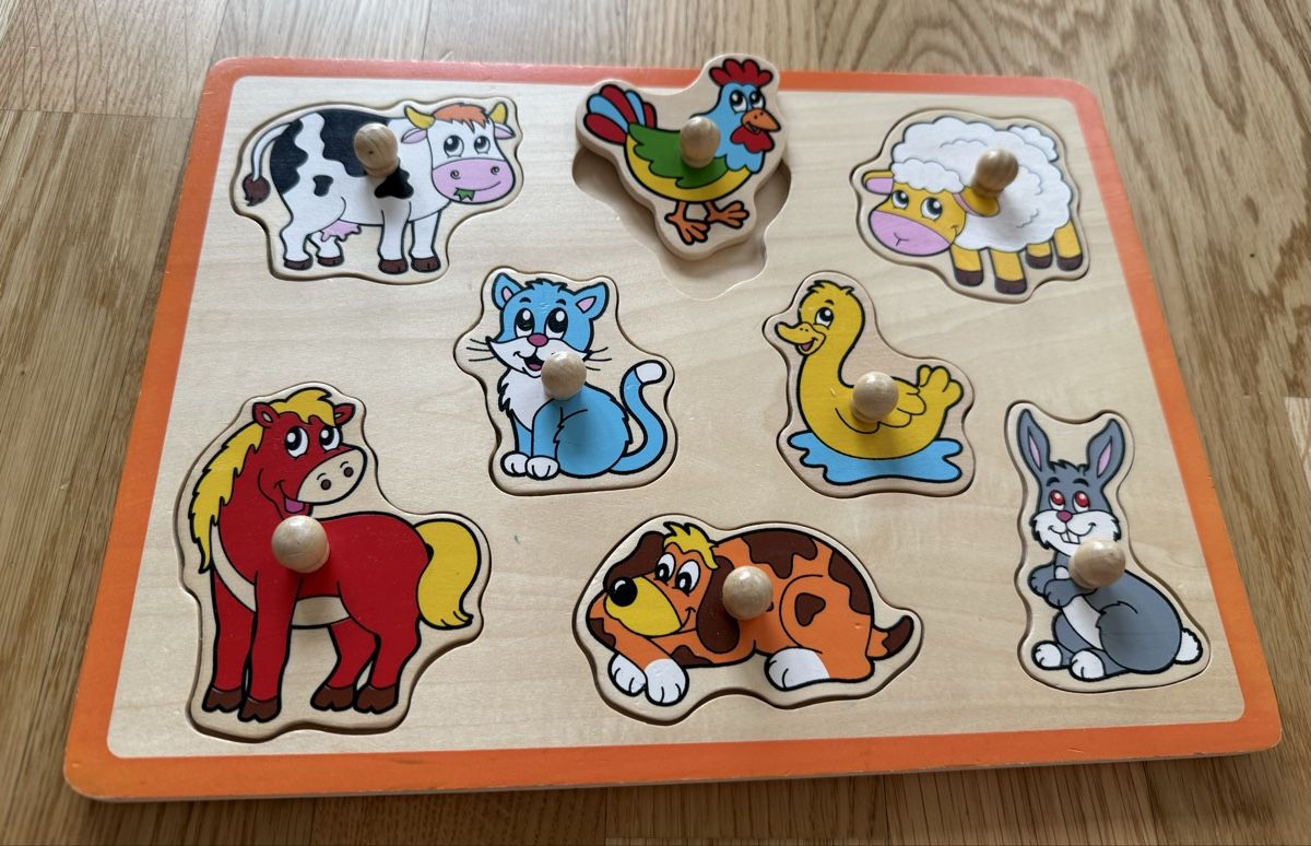 Puzzle: Puzzle en bois, 8 pièces – Usato da Genève venduto da valmath 1