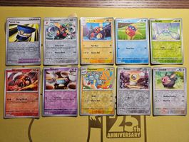 Obsidian Flames - 10 reverse cards EN